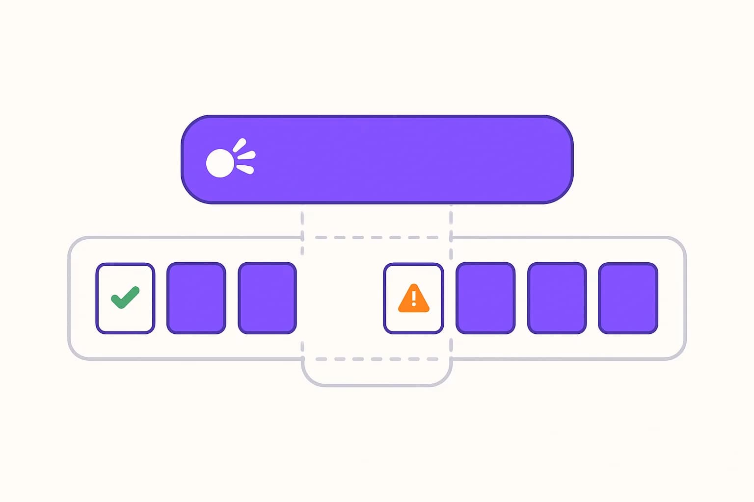 Agent monitoring coverage: a stream of agent events with a gap where monitoring did not run