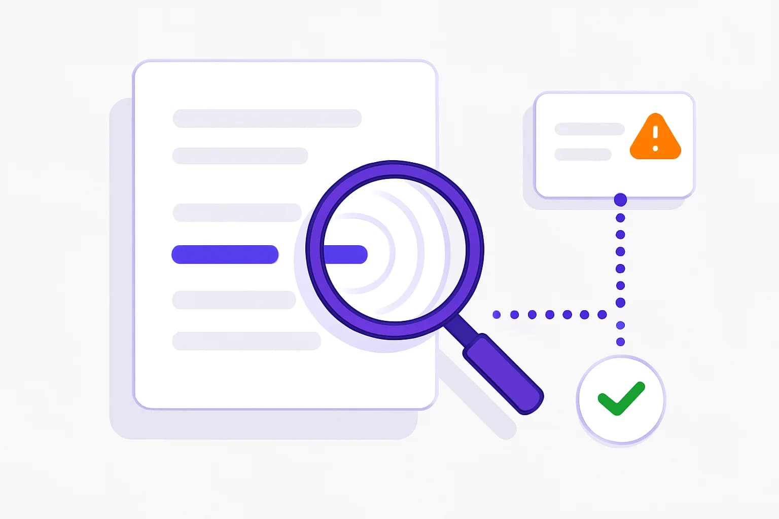 Diagram of an agent patch review tracing a regression from a changed code block to an unrelated flagged block