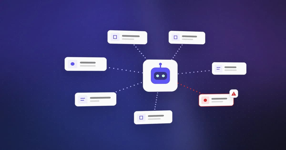 An AI agent connected to several MCP tools and skills, with one tool flagged for a hidden instruction