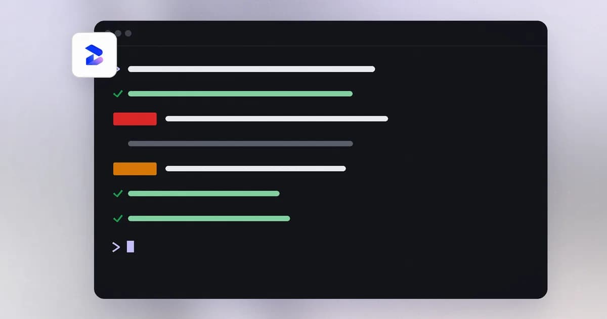 A terminal running a Beam command, with checks passing and risky findings flagged