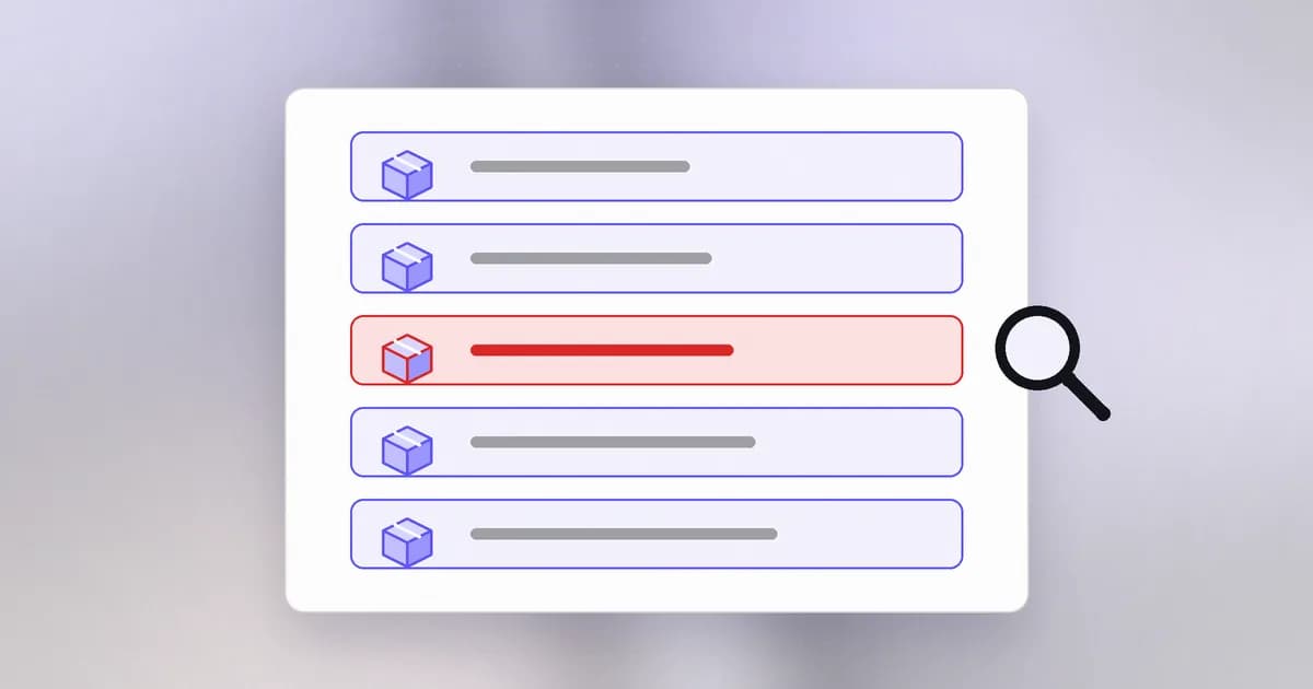 A stack of library blocks inside an application with one deep block highlighted as vulnerable