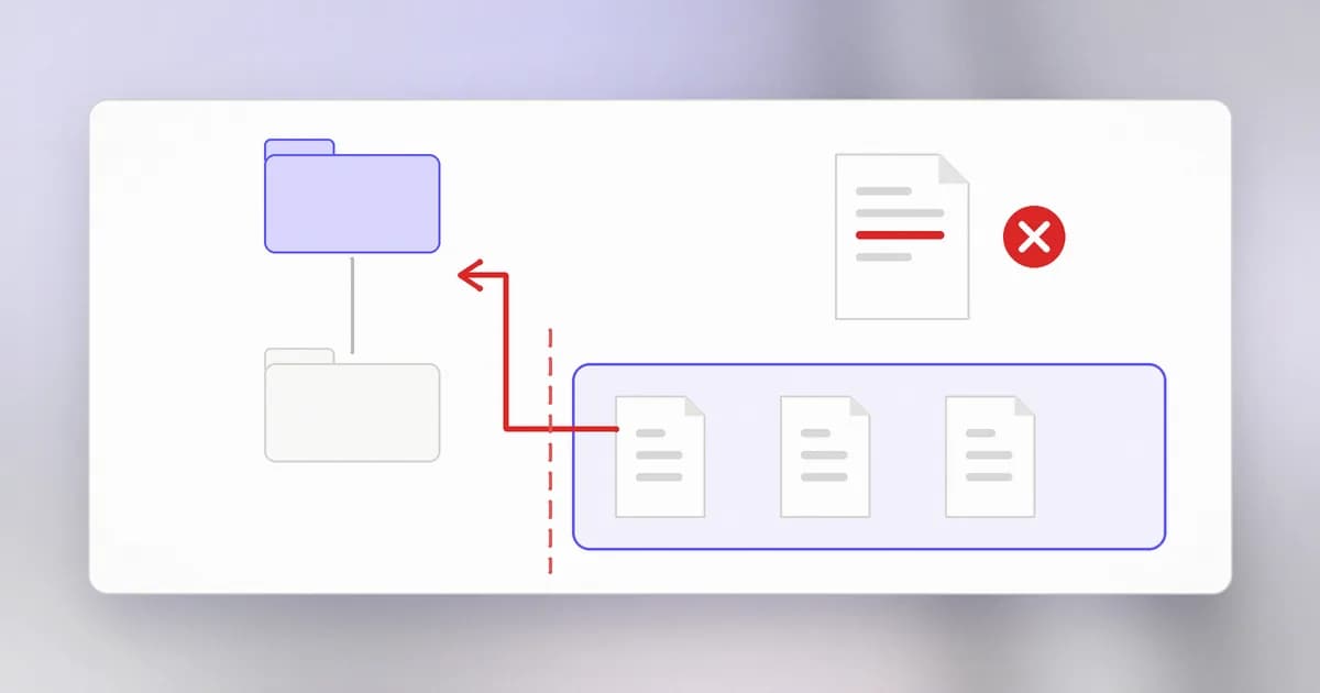 A path climbing out of an allowed folder through parent-folder steps and being stopped at a boundary check