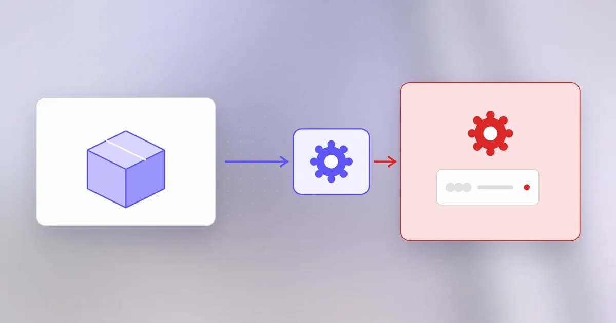 A sealed package of bytes passing through a loader that rebuilds it into running code