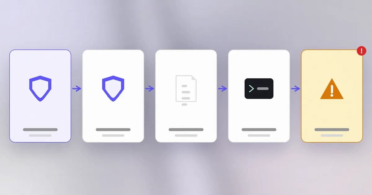 Effective policy: an organisation baseline and a stricter member override combine into one effective policy that is cached on the device and evaluated in the agent hook, with fail-open when the cache is missing
