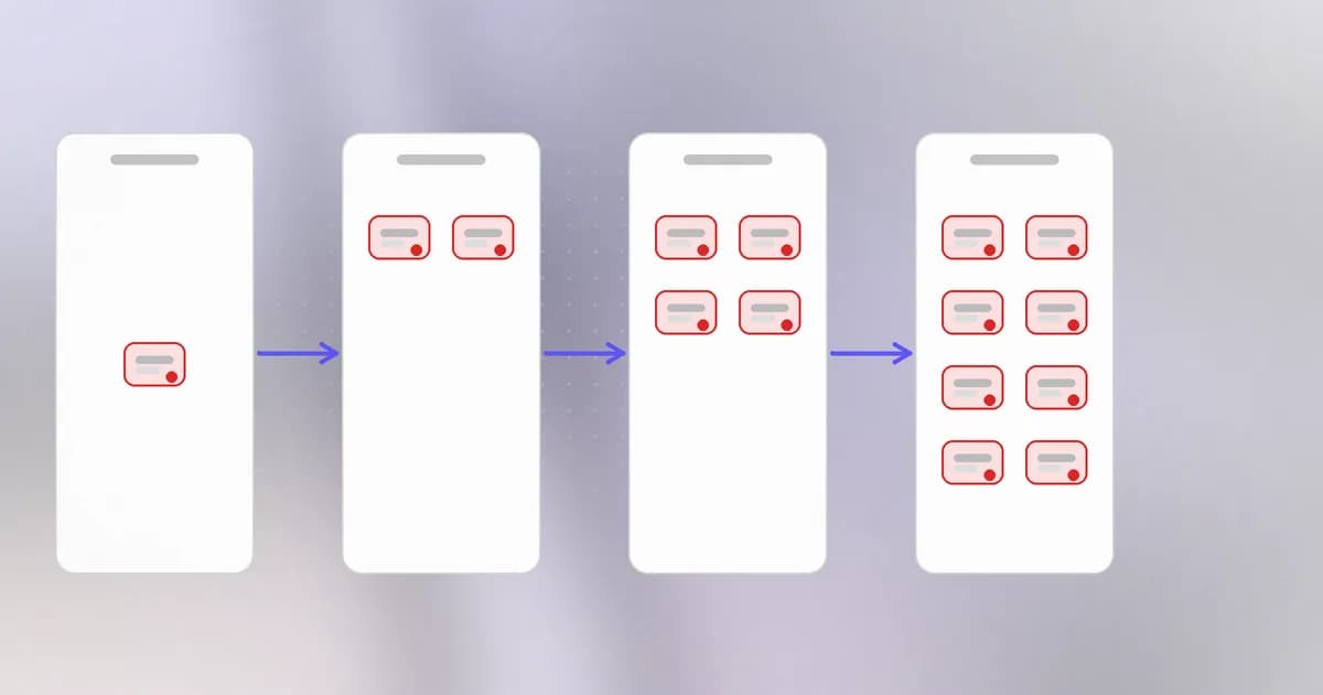 Generations of infected machines doubling from one to two to four to eight